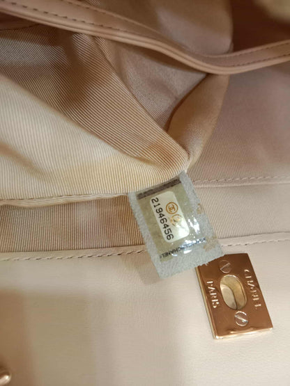 Chanel Classic CC Tote Beige Lambskin Series 21