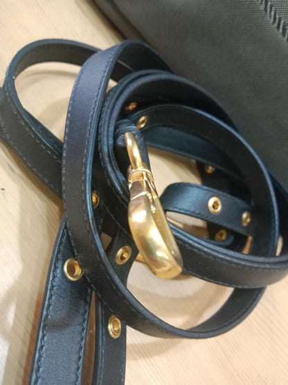 Prada Logo Jacquard Tote Corda Bruciato