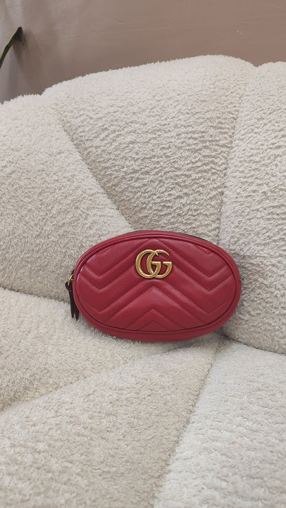 Gucci GG Marmont Beltbag Red