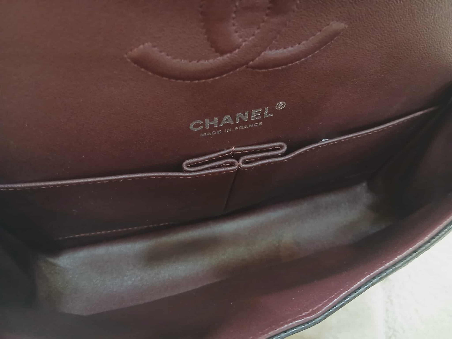 Chanel Medium Double Flap Black Caviar Series 27