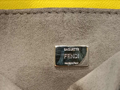 Fendi Monster Baguette Leather and Fur Micro