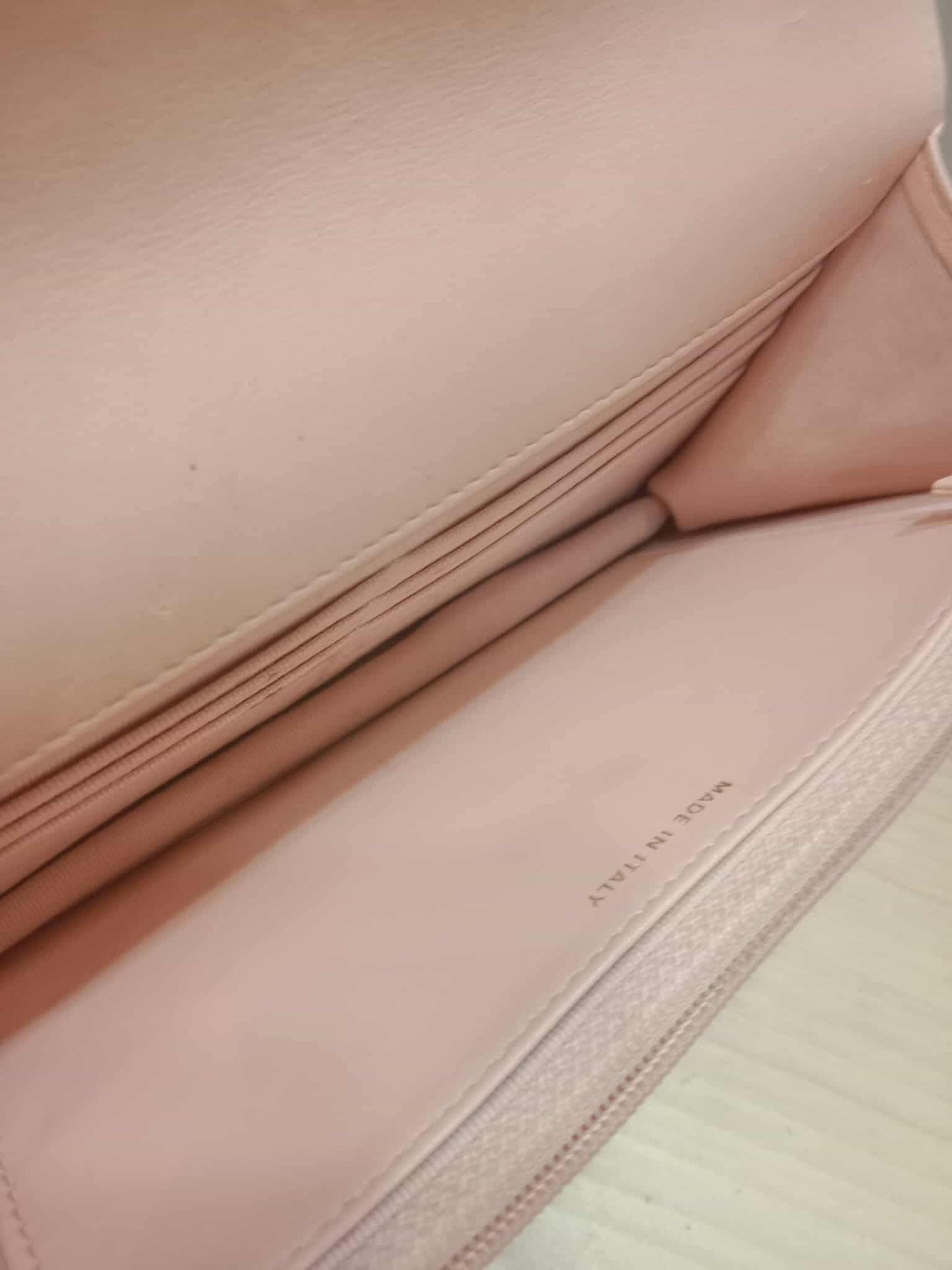 Chanel 19 Wallet on Chain Peach in Quilted Lambskin Microchipped