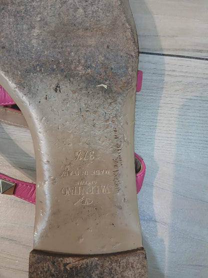 Valentino Garavani Rockstud Sandals Pink Size 37 1/2