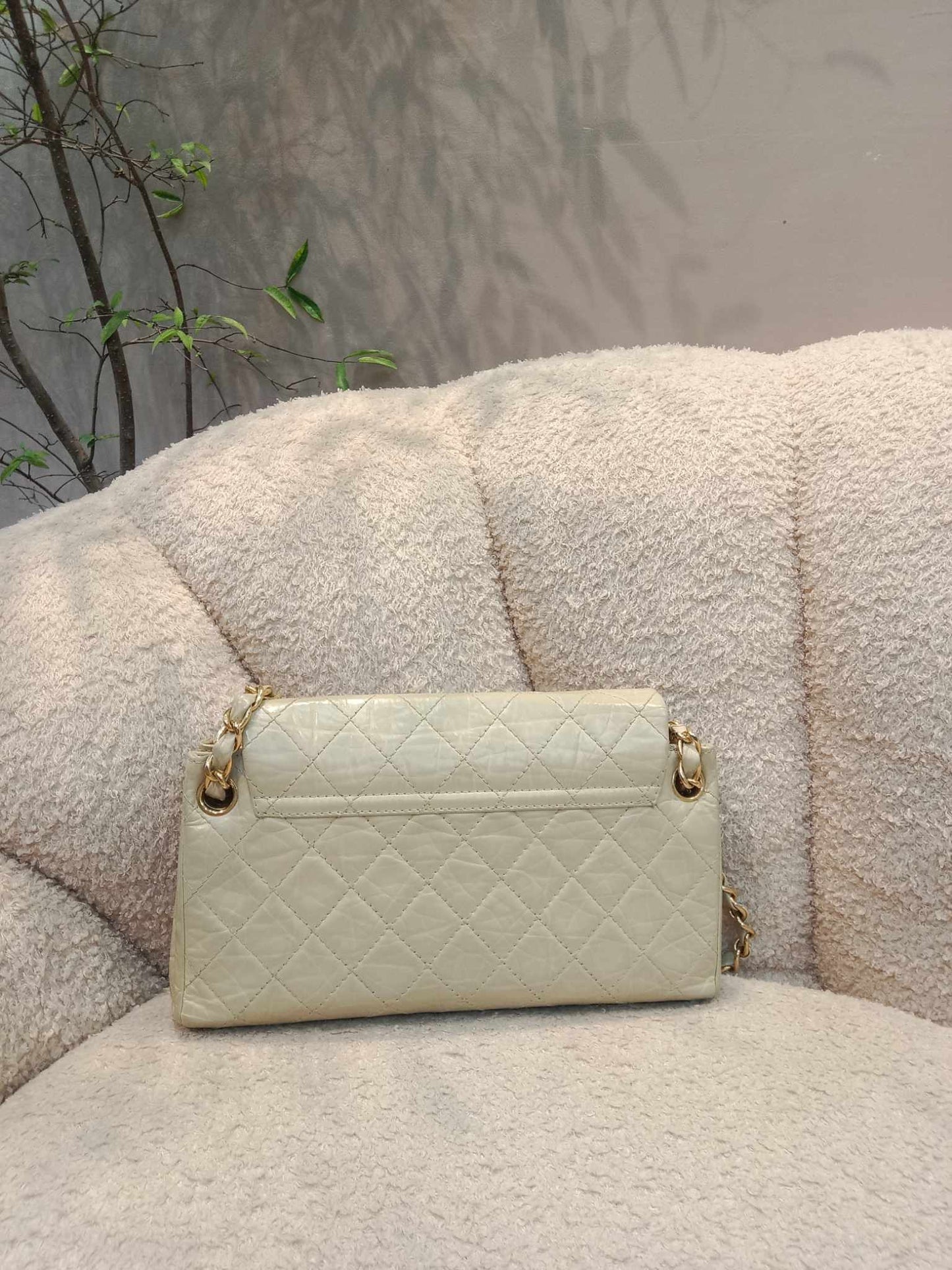 Chanel Neutrals Classic Double Sided Flap Series 10