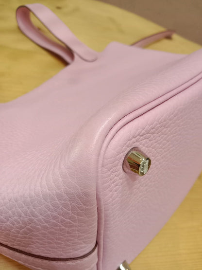 Hermes Picotin Lock 18 Rose Sakura Clemence Stamp Z 2021