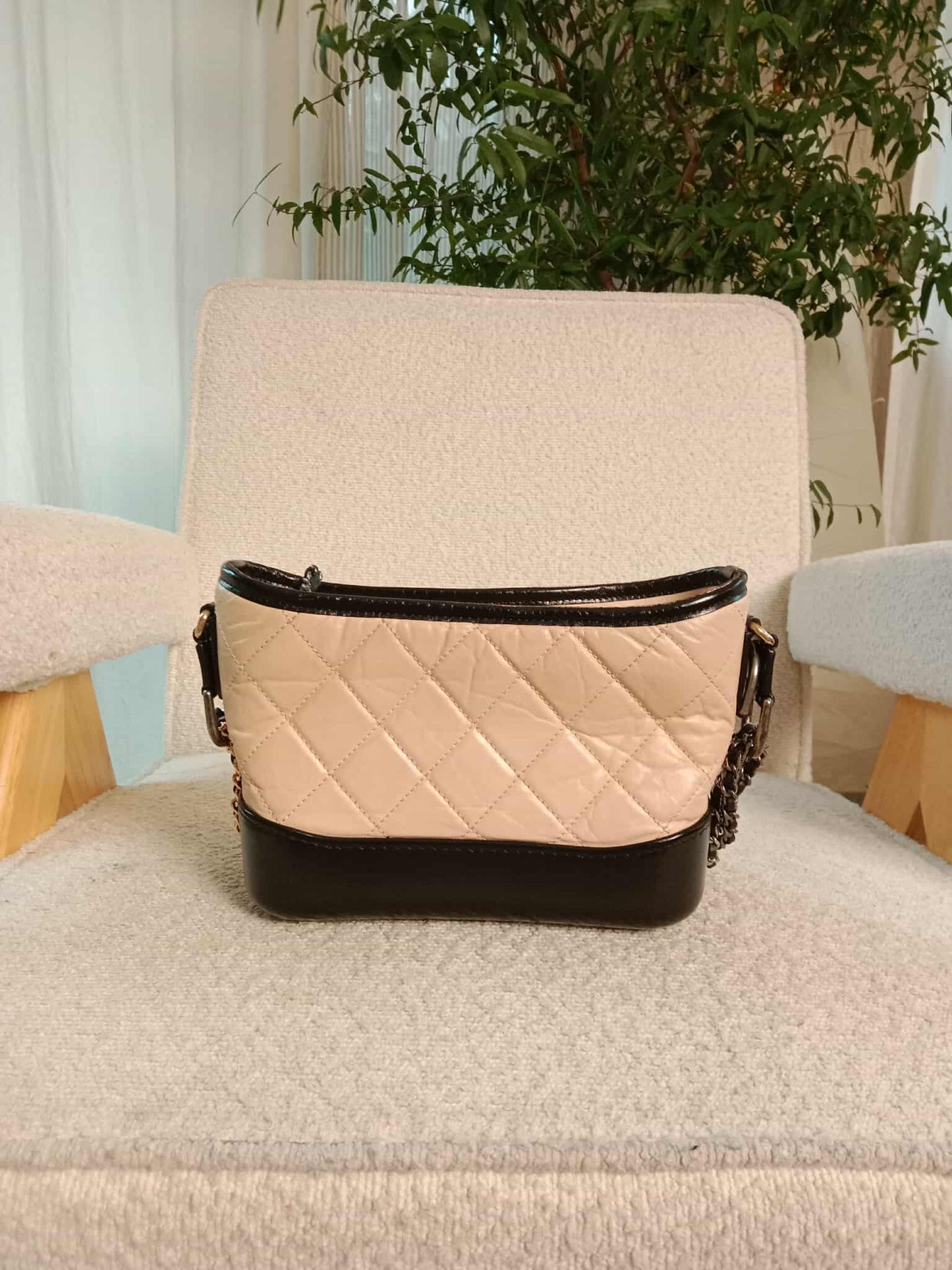 Chanel Gabrielle Bicolor Peach/Black Series 27