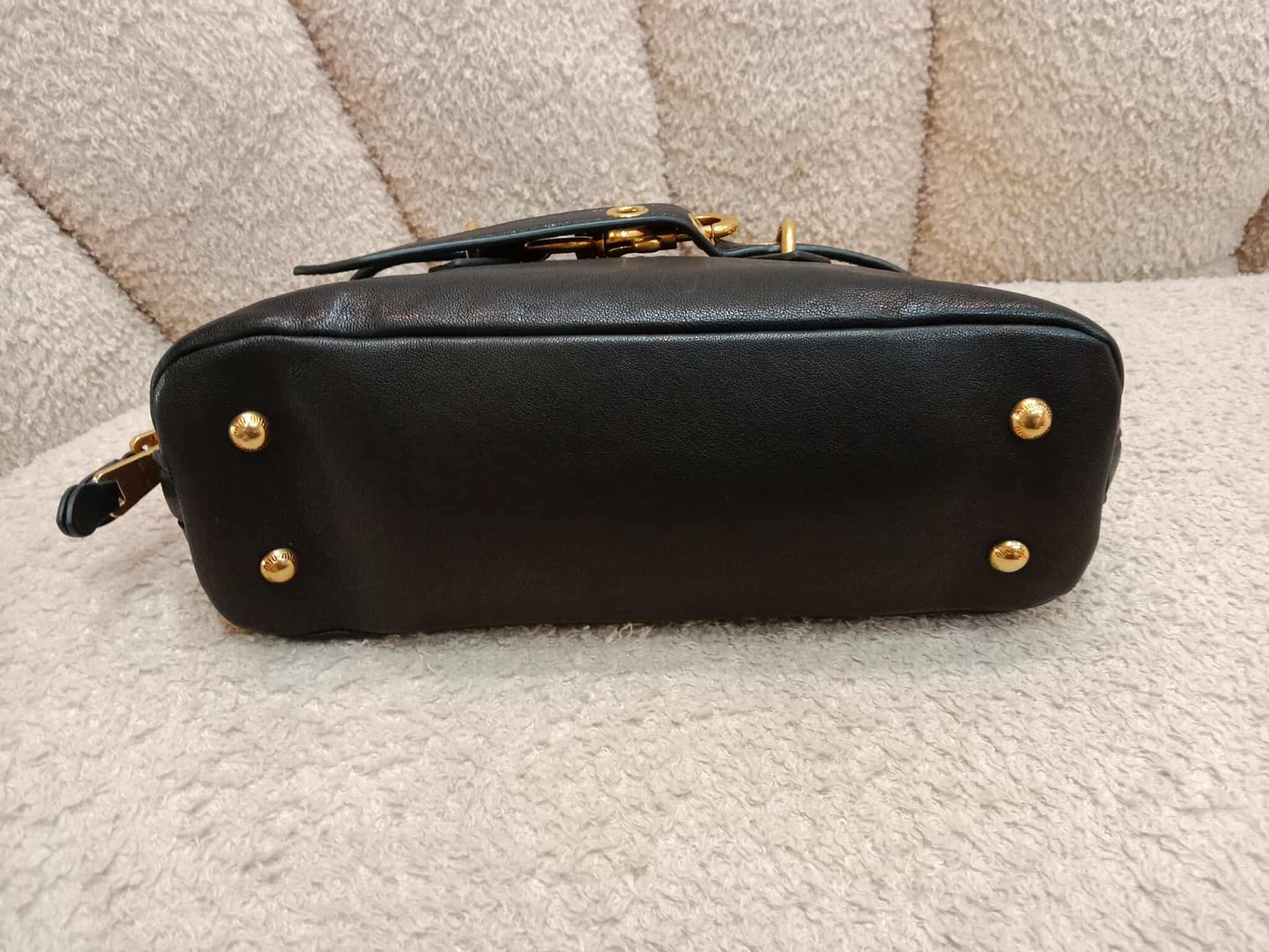 Miu Miu Aviator Nappa Leather Black