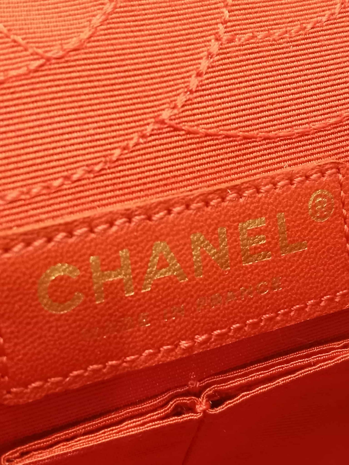 Chanel 2.55 Reissue Double Flap in Coral Jersey Fabric Series 11