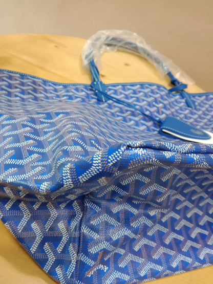 Goyard Saint Louis Tote Blue GM