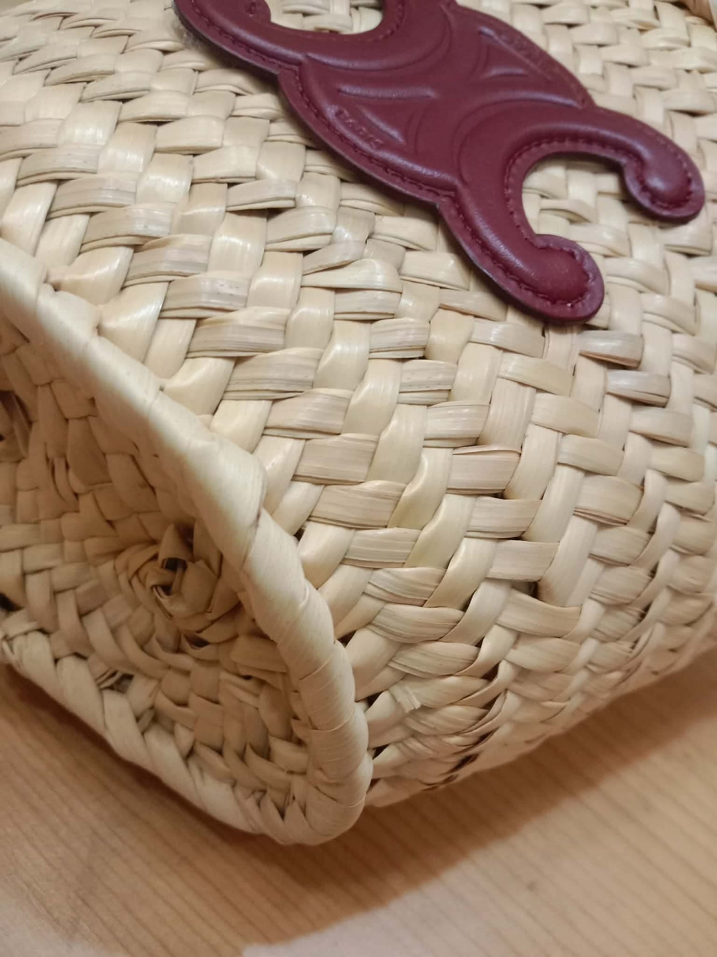 Celine Triomphe Panier Basket Purple Bag