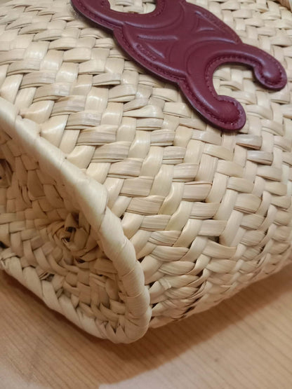 Celine Triomphe Panier Basket Purple Bag
