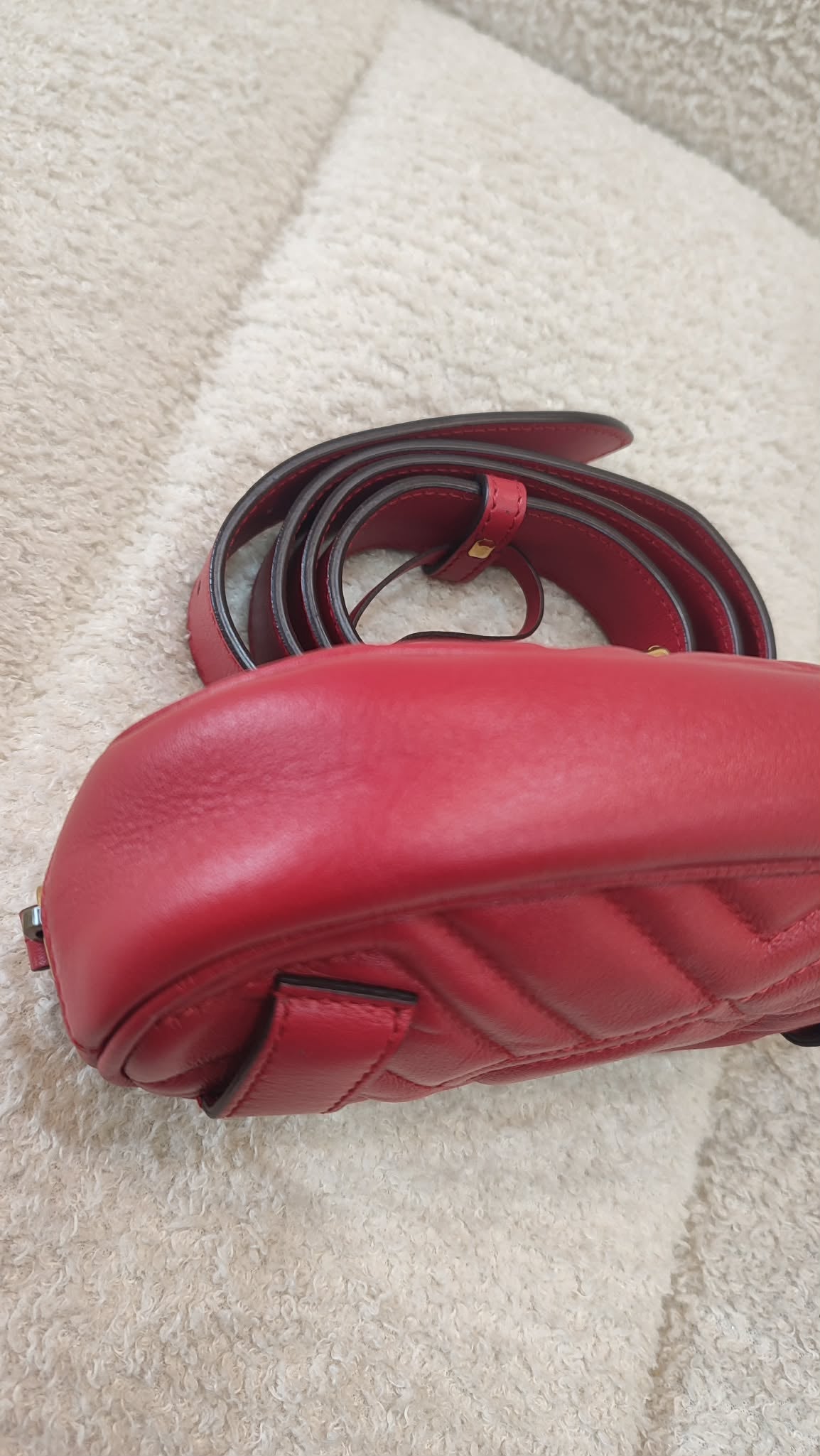 Gucci GG Marmont Beltbag Red