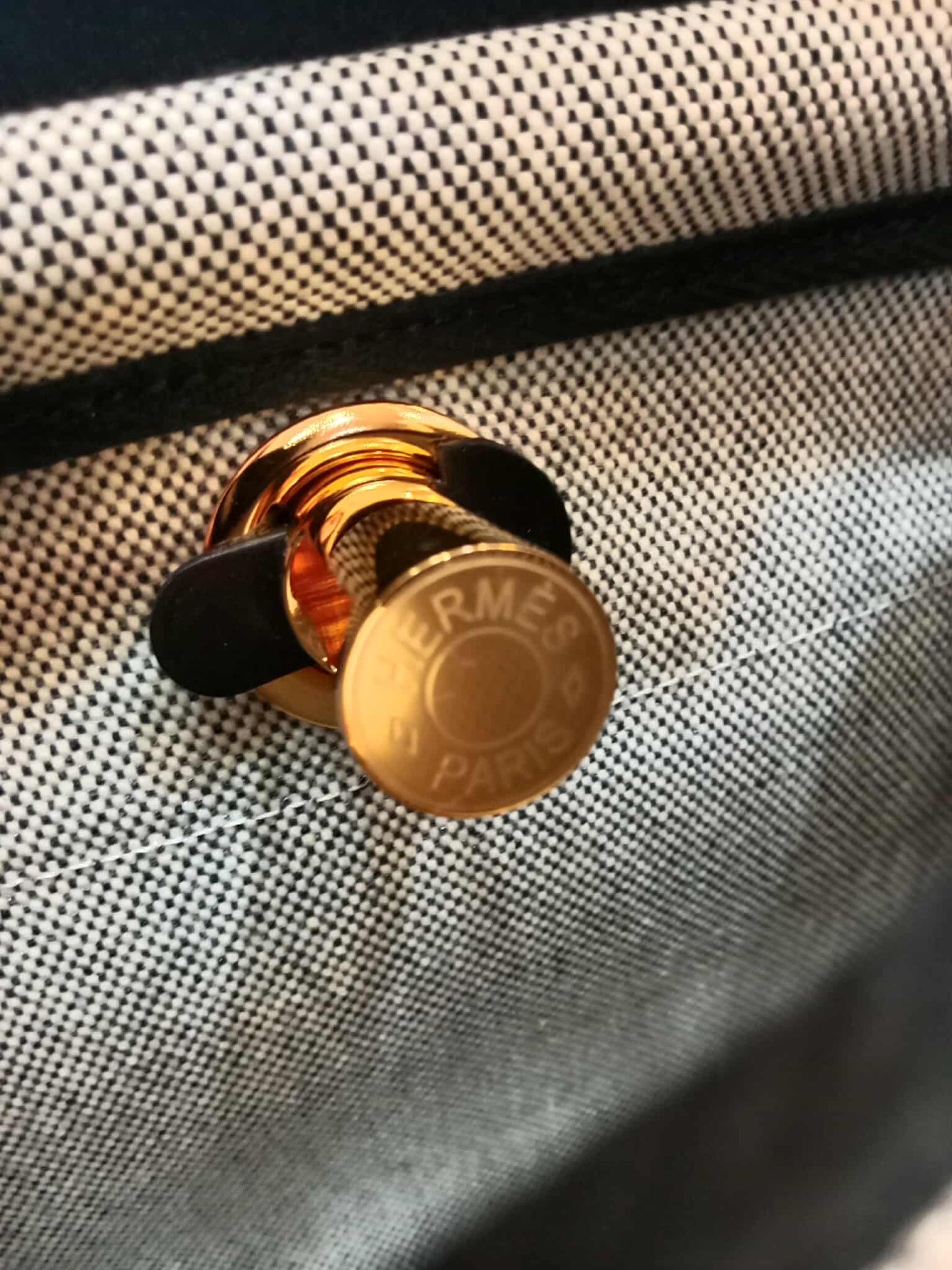 Hermes Mini Herbag Noir Stamp K 2025