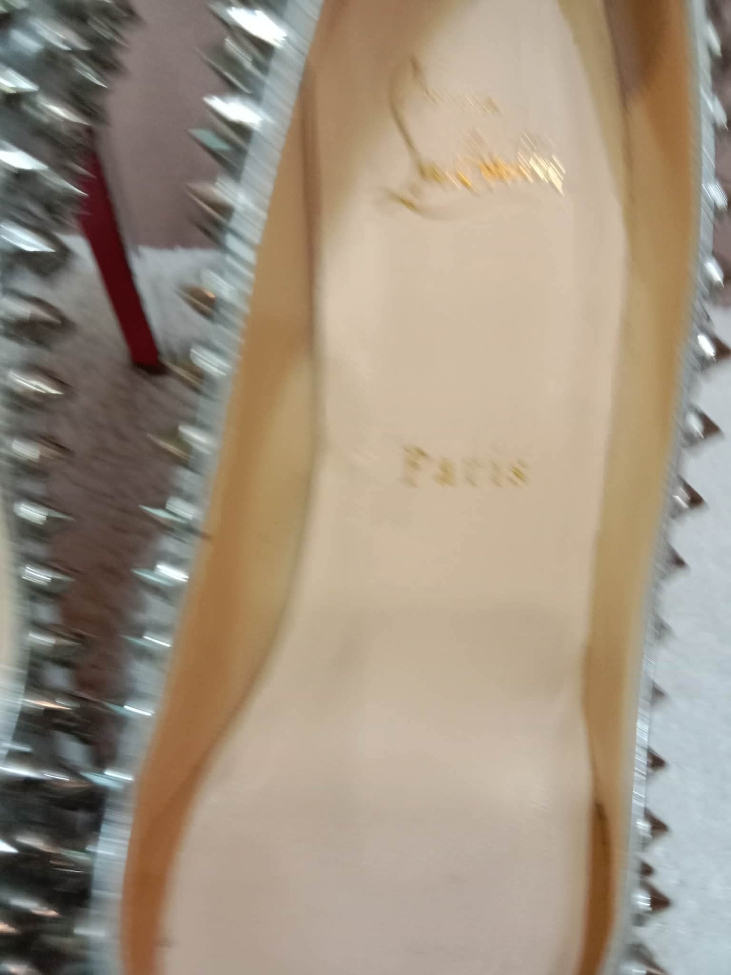 Christian Louboutin Condora Spikes Pumps Size 37