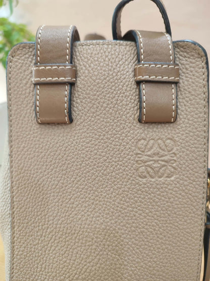 Loewe Hammock Bicolor Taupe/Brown Small Bag