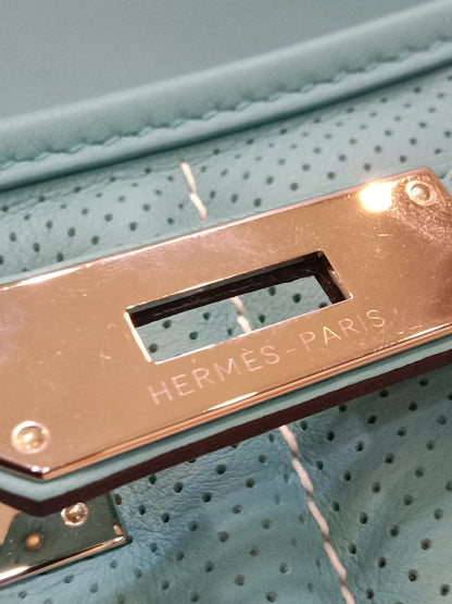 Hermes Berlin Mini Bleu Atoll Swift Stamp T 2015