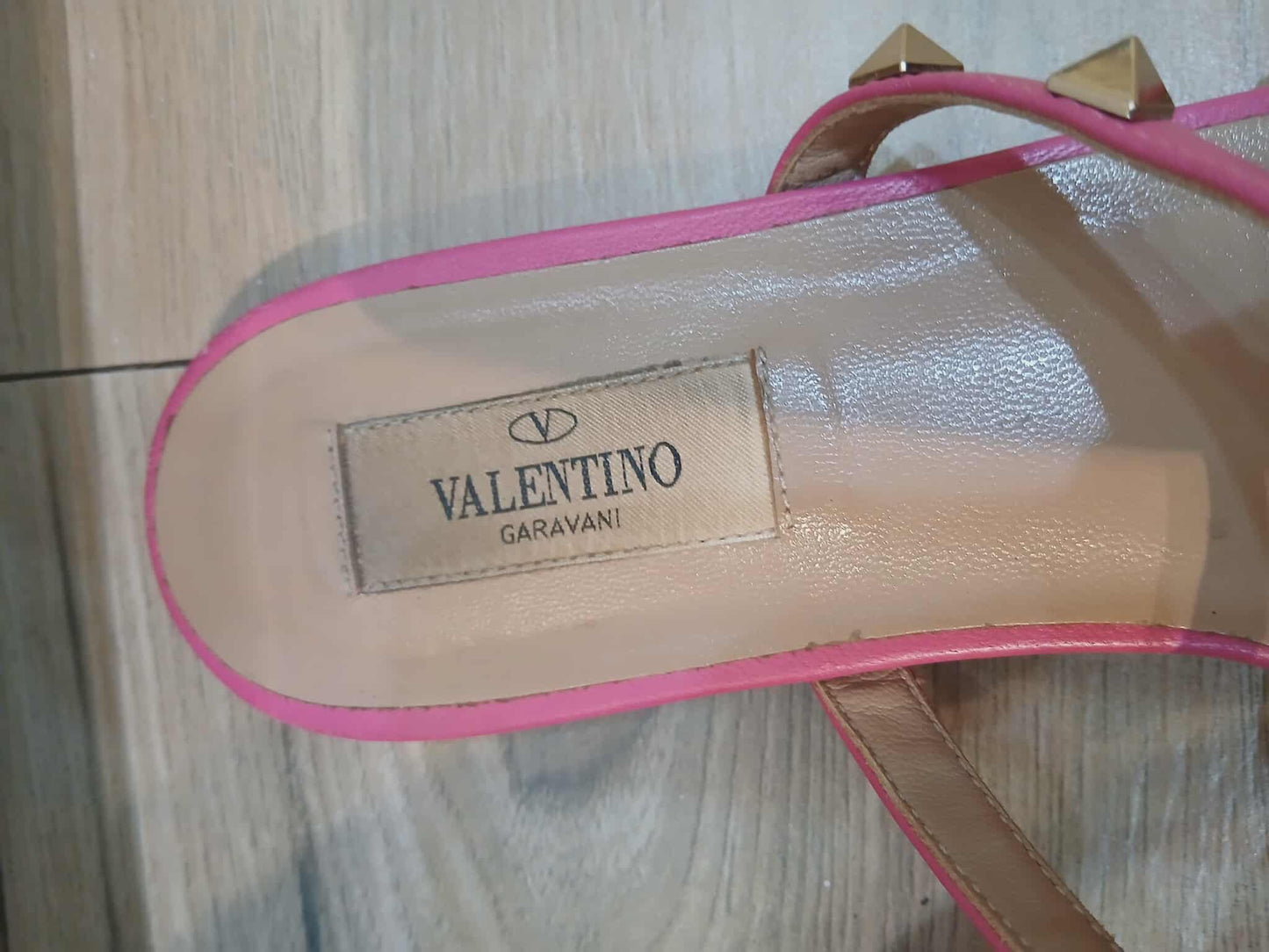 Valentino Garavani Rockstud Sandals Pink Size 37 1/2