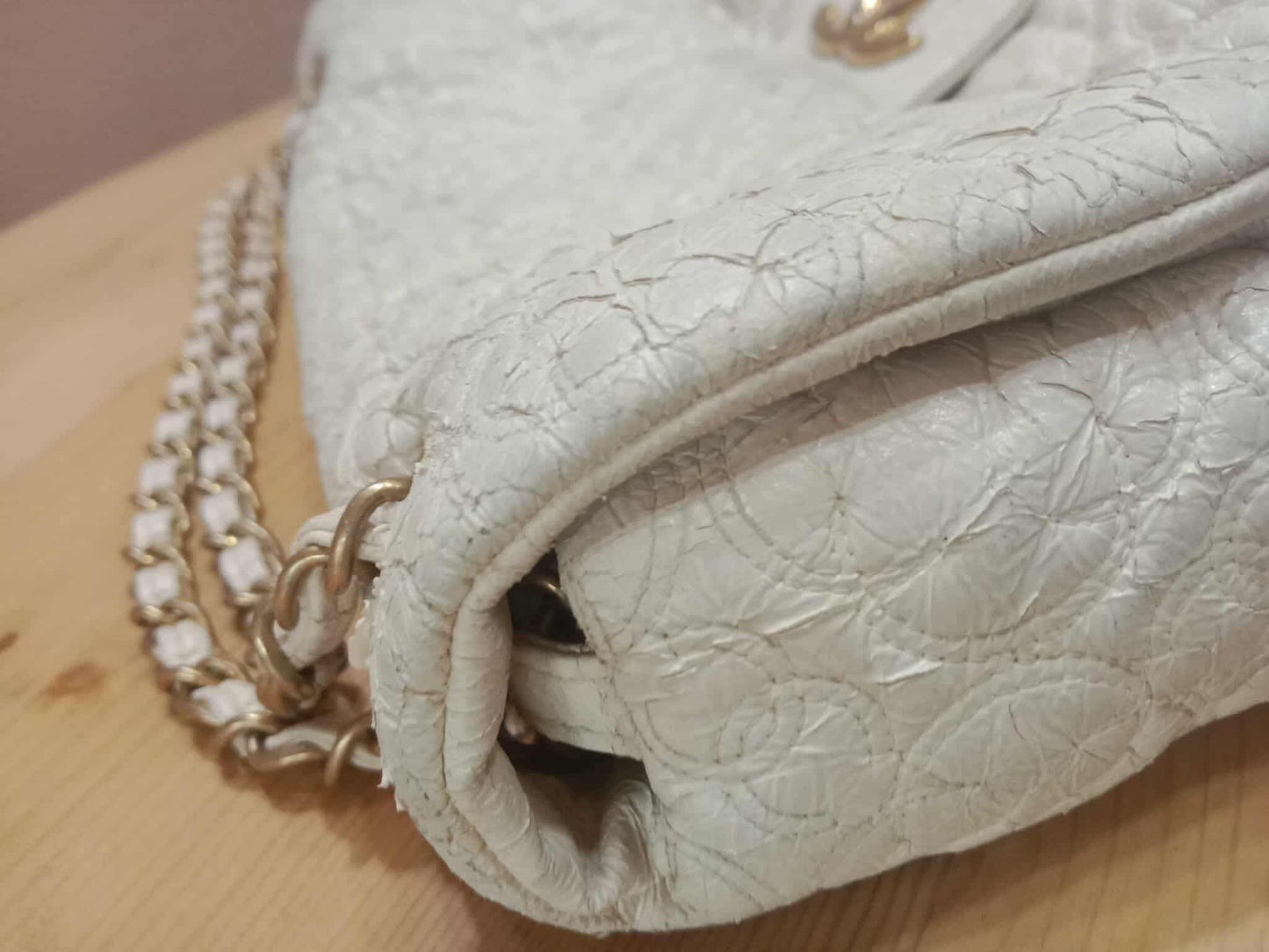 Chanel Rock in Moscow Flap Bag from the Pre-Fall Cream White Flap Bag Series 12