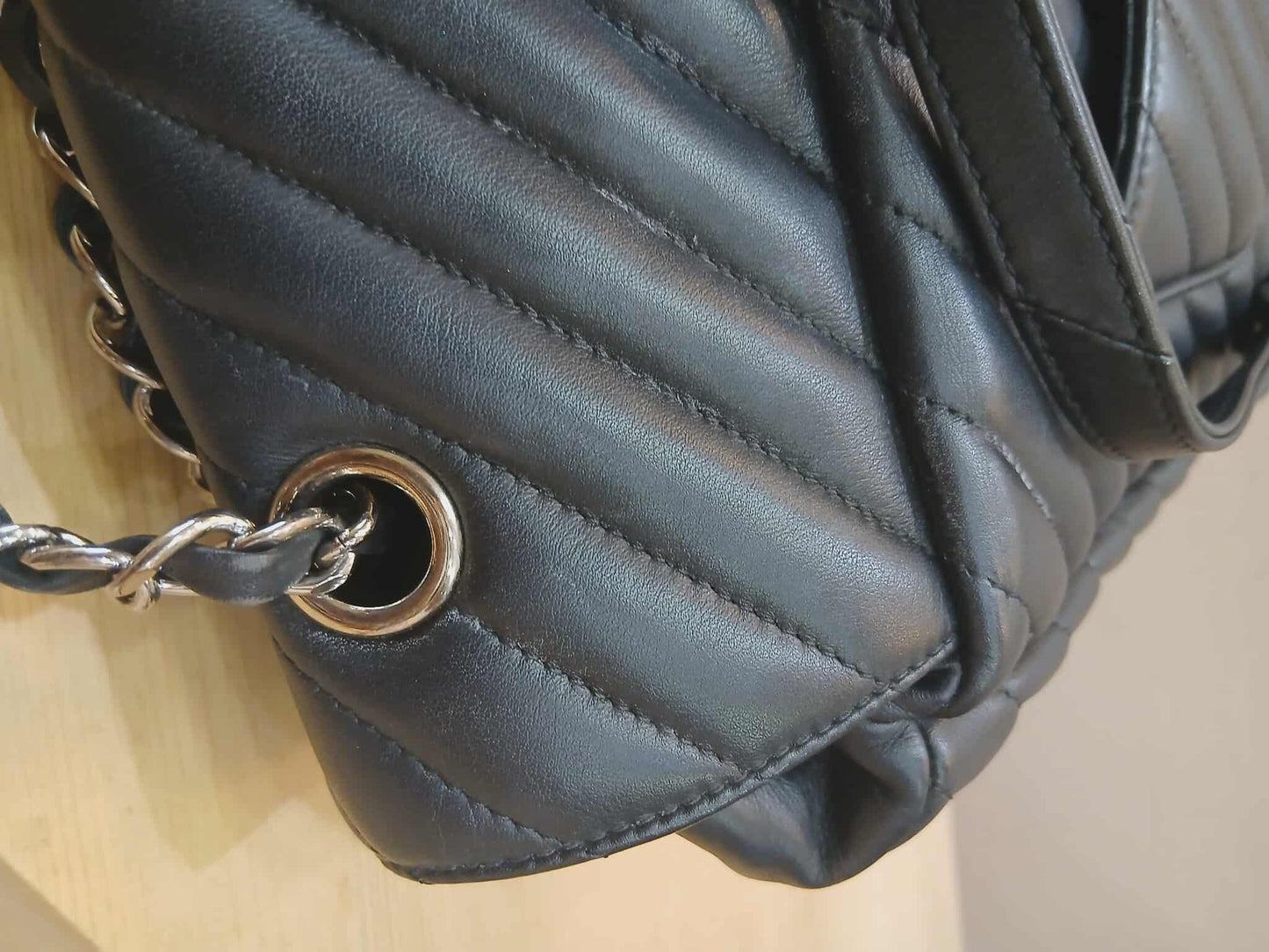 Chane Urban Spirit Backpack Chevron Lambskin Black Series 22