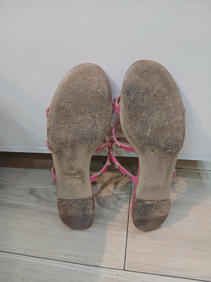 Valentino Garavani Rockstud Sandals Pink Size 37 1/2