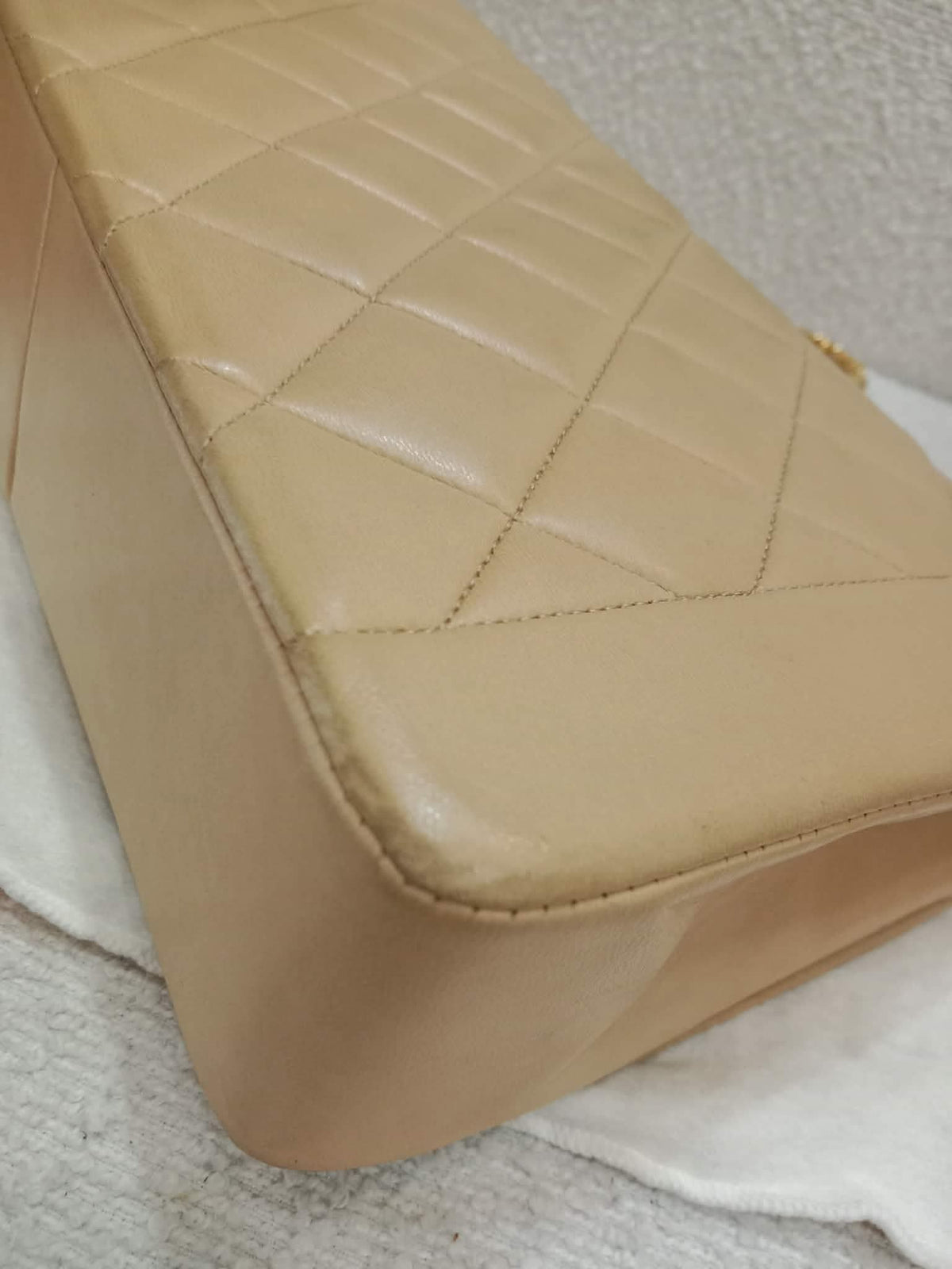 Chanel Diana Beige Lambskin Series 2