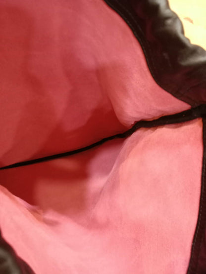 Gucci Printed Drawstring Backpack Grained Leather Pink/Black