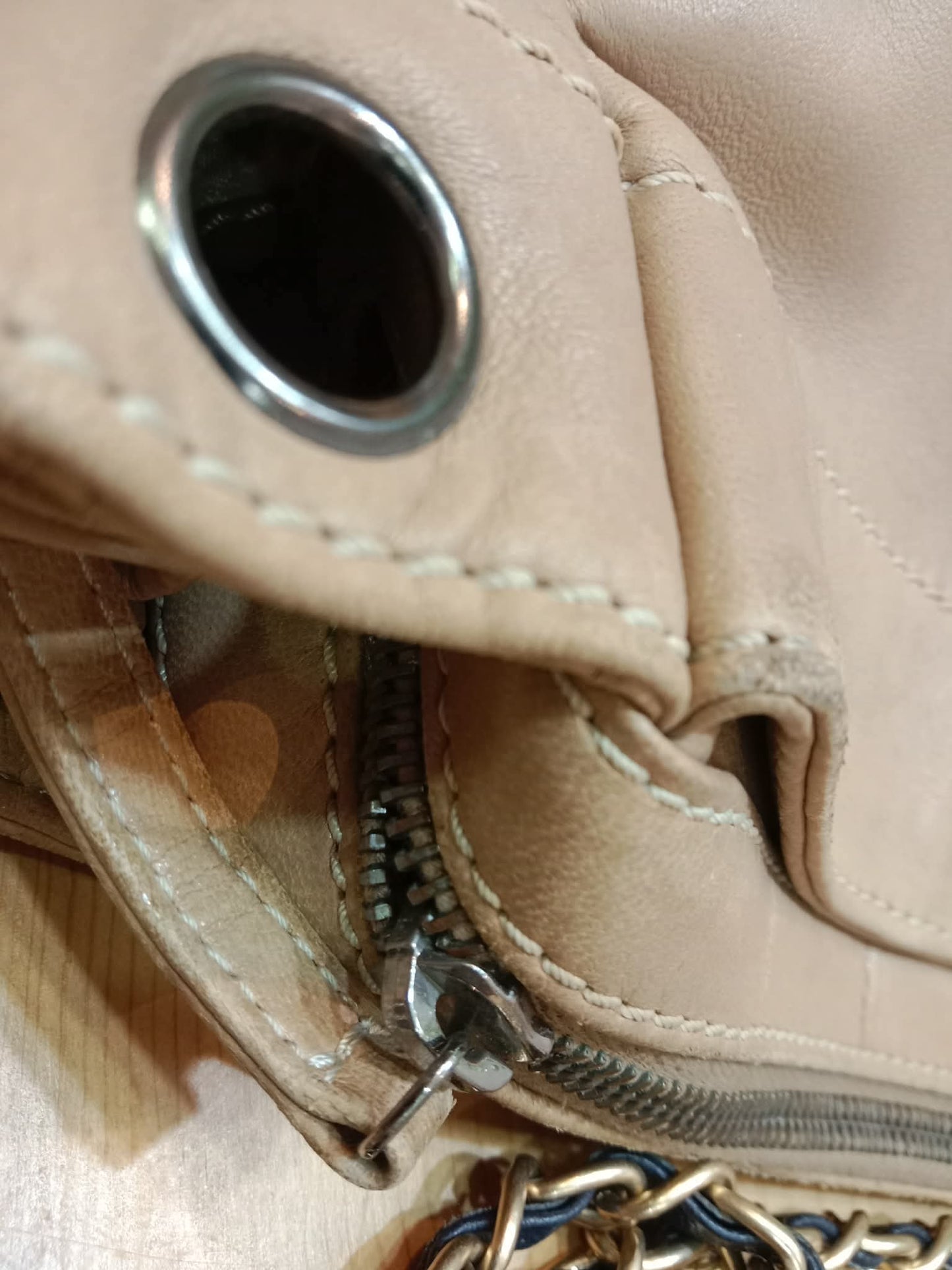Chanel LAX Accordion Beige Lambskin Series 8
