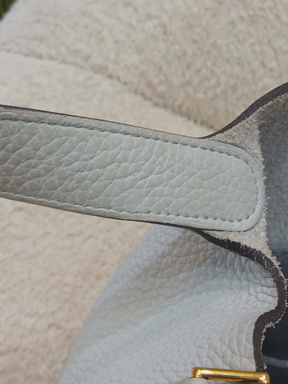 Hermes Picotin 18 Bleu Glacier Clemence Stamp Z 2021