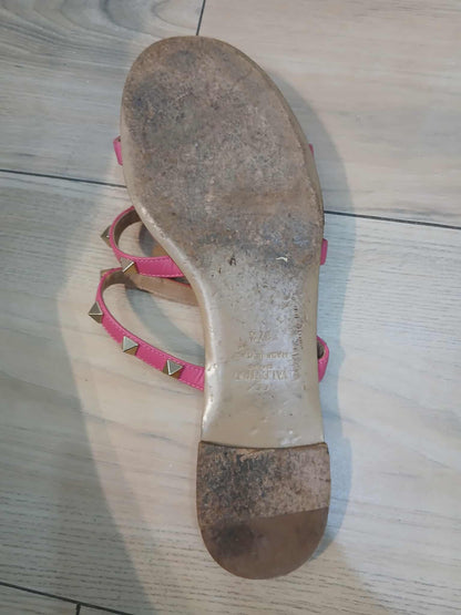 Valentino Garavani Rockstud Sandals Pink Size 37 1/2