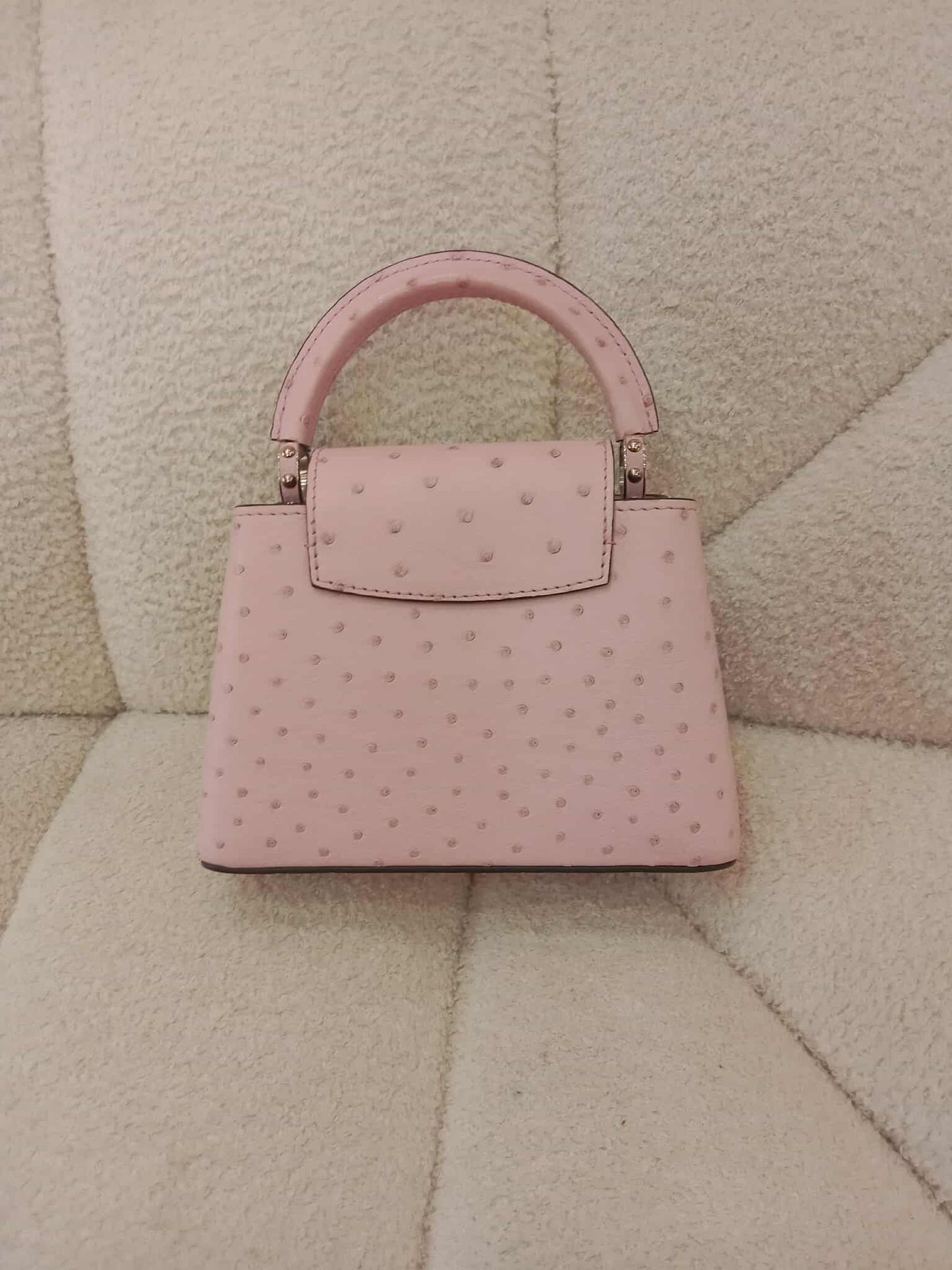 Louis Vuitton Mini Capucine Ostrich Pink