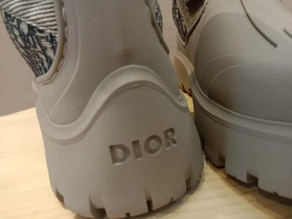 Dior Boots Garden Lace Up Rubber Jaq Size 39