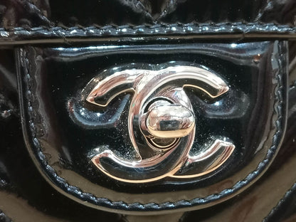 Chanel Classic Rectangular Mini Flap Patent Black Series 23