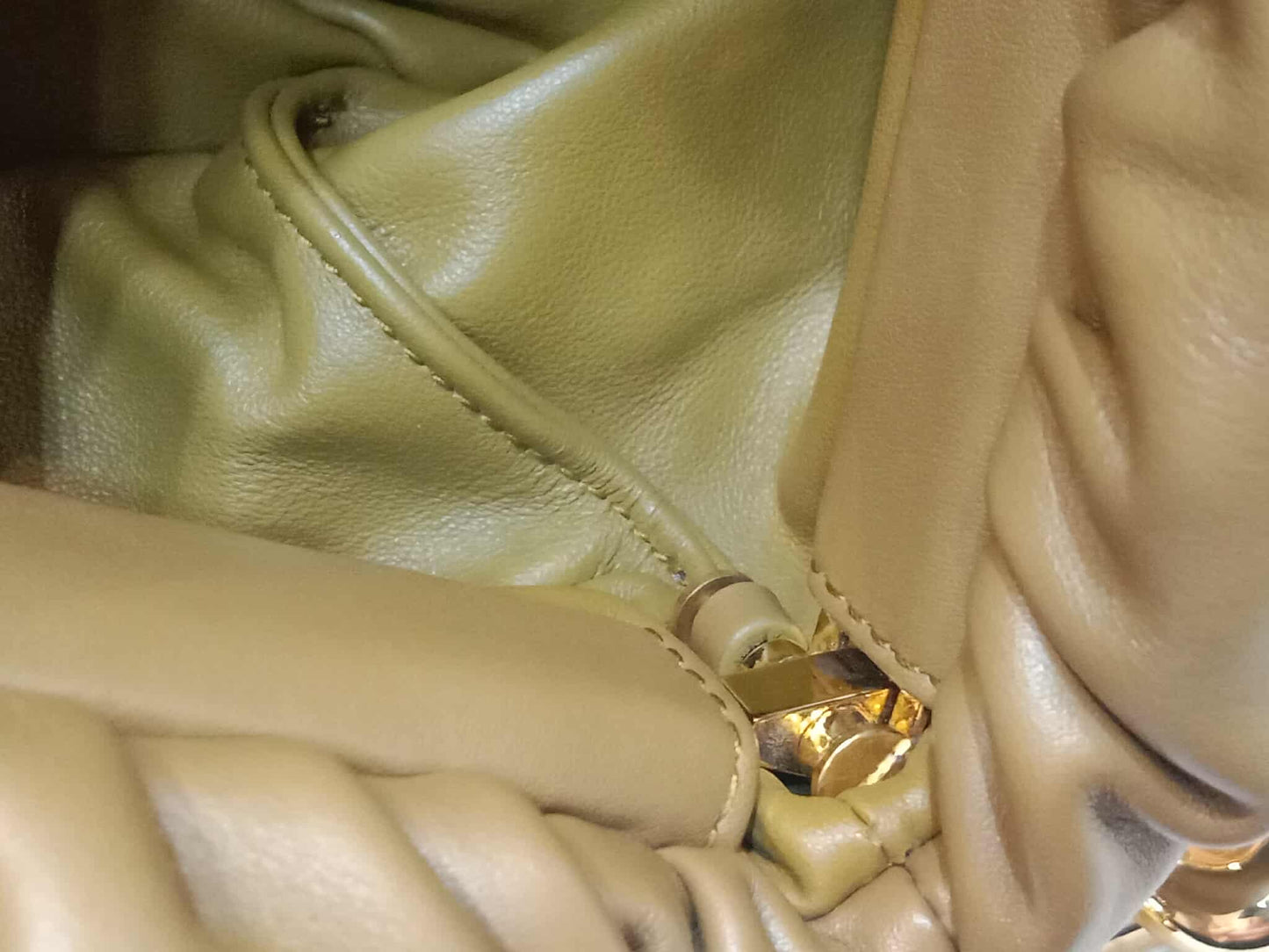 Bottega Veneta Chain Pouch Brown