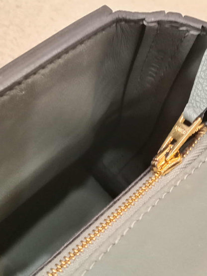 Hermes Mini 24/24 Gris Meyer Evercolor Stamp U 2022