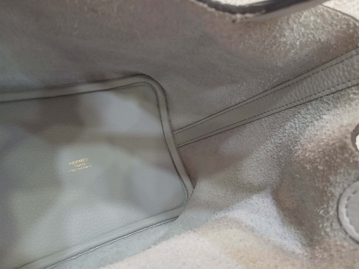 Hermes Picotin 18 Bleu Glacier Clemence Stamp Z 2021