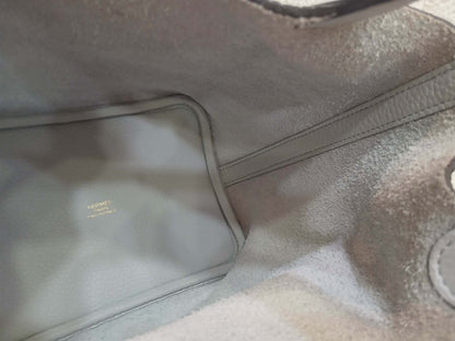 Hermes Picotin 18 Bleu Glacier Clemence Stamp Z 2021