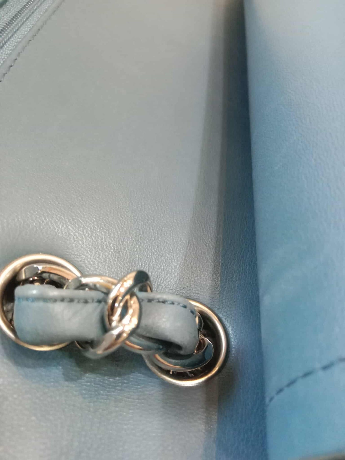 Chanel Jumbo Double Flap Lambskin Blue Series16