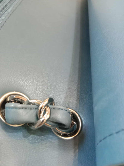 Chanel Jumbo Double Flap Lambskin Blue Series16