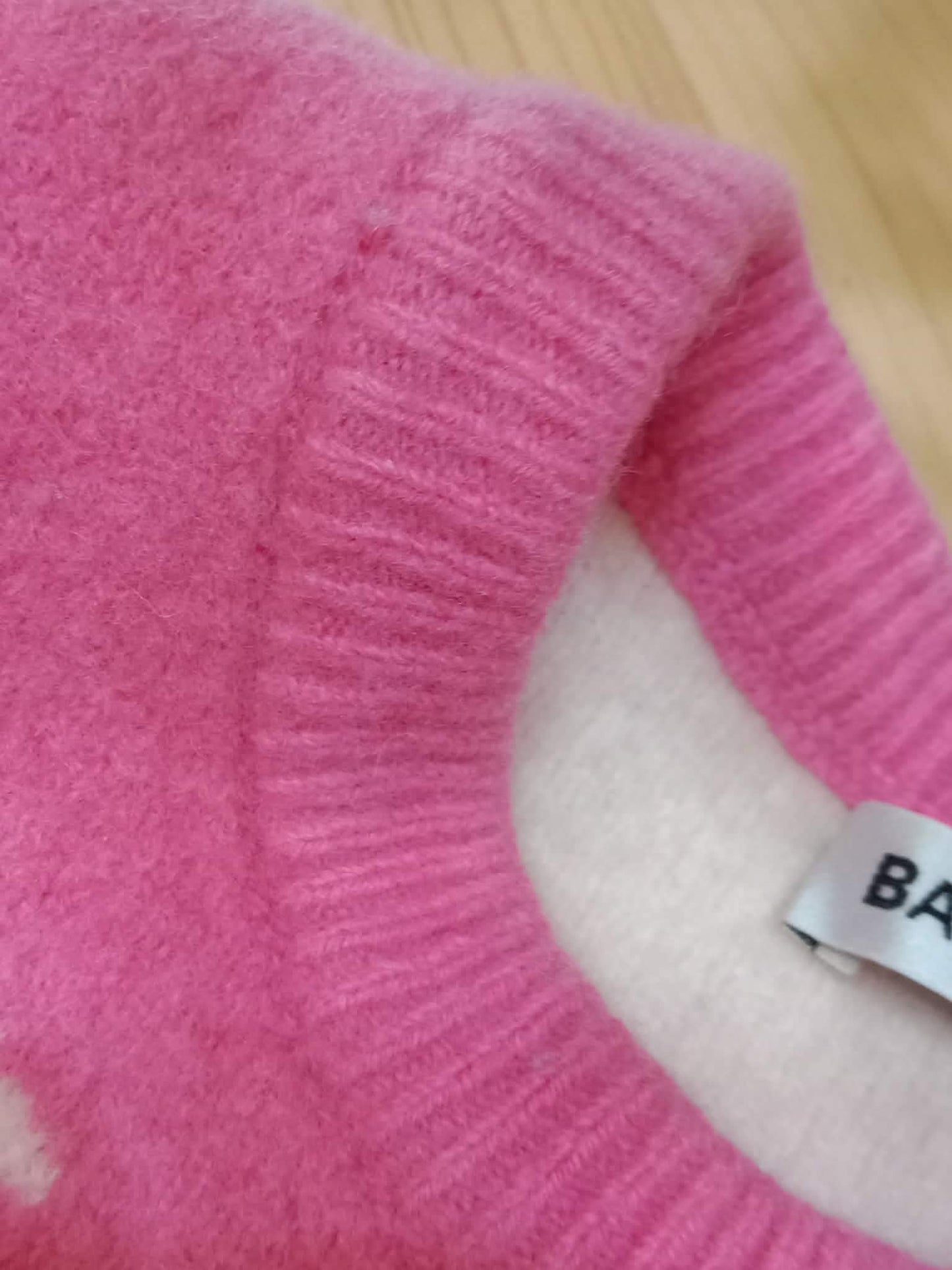Balenciaga Wool Sweater Pink Size Small
