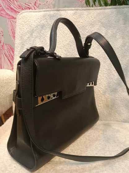 Delvaux Tempete Handbag Black MM