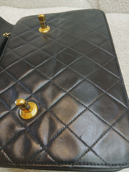 Chanel Matelasse Lambskin Double Turn Lock Vintage Mini Briefcase Series 1