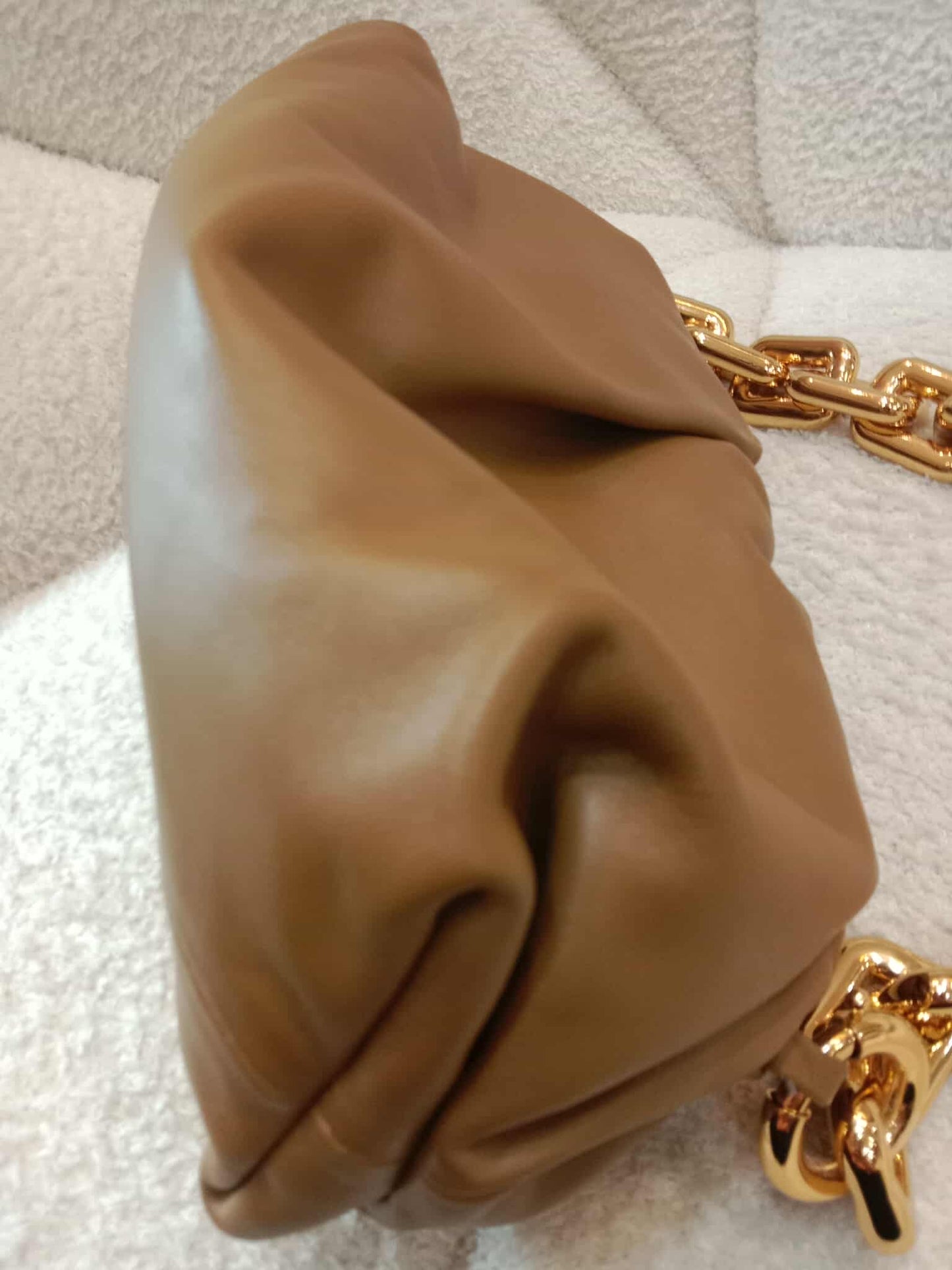 Bottega Veneta Chain Pouch Brown