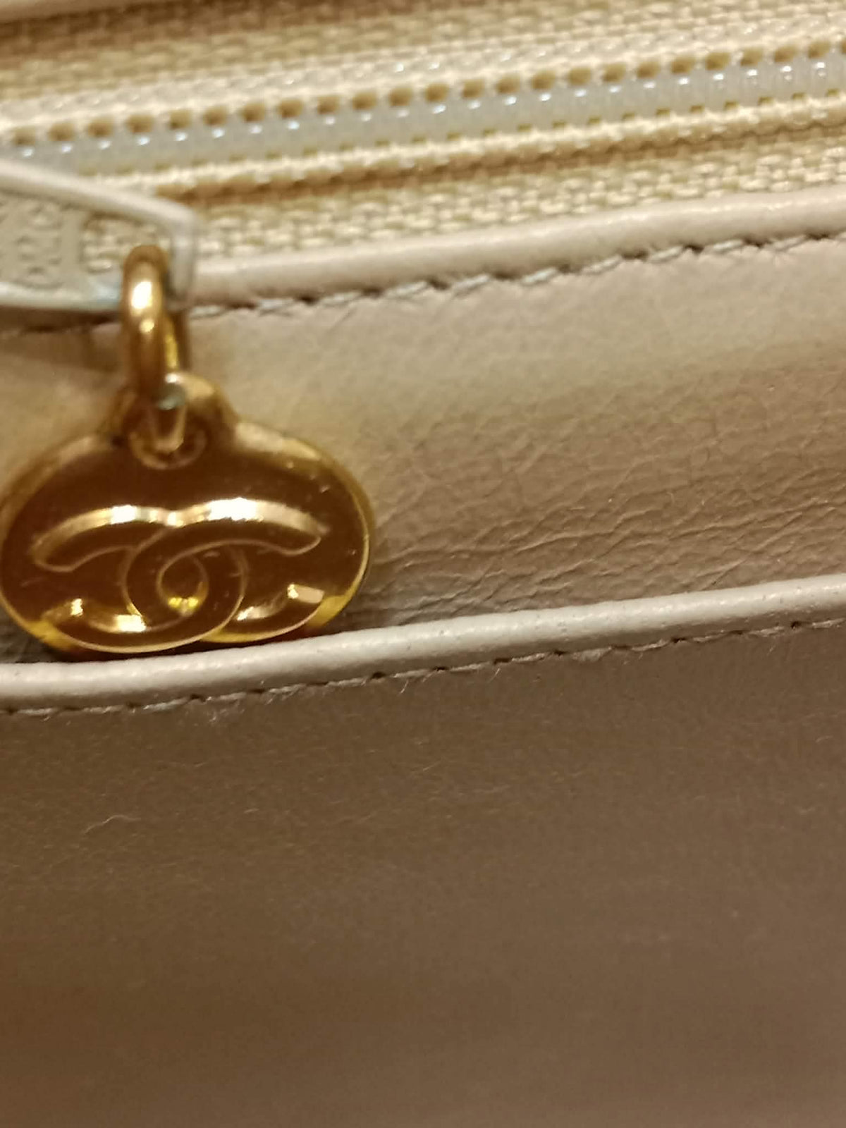 Chanel Diana Beige Lambskin Series 2