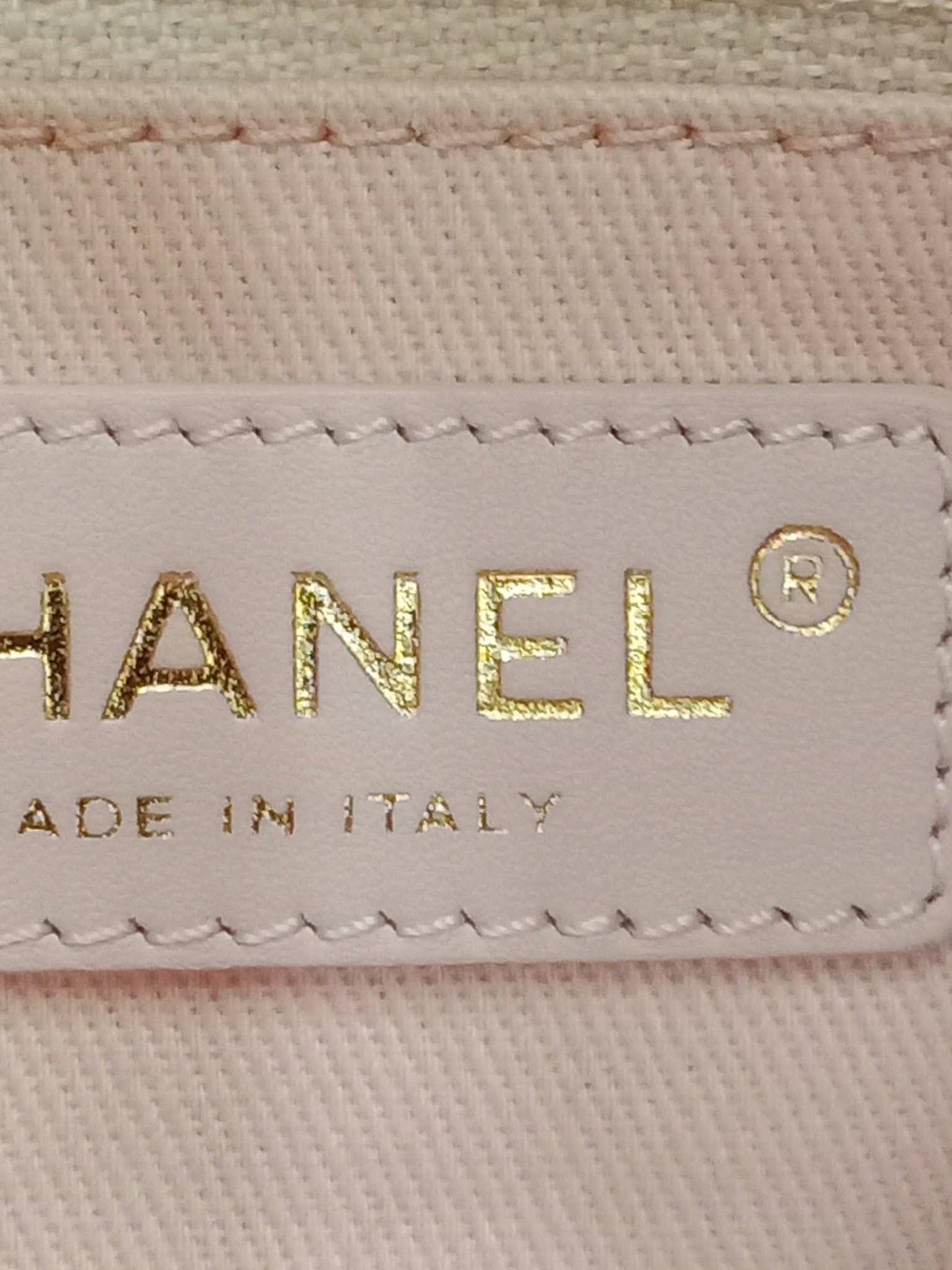 Chanel Deauville Tote Tweed Pink Microchipped