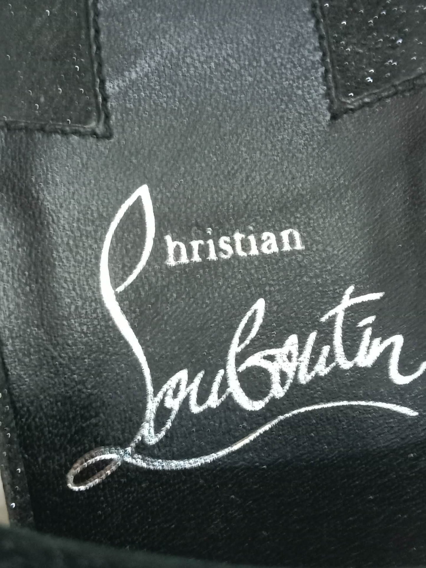 Christian Louboutin Pyraclou Wedge Black Pyramid Studs Size 36