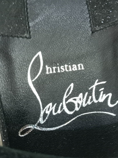 Christian Louboutin Pyraclou Wedge Black Pyramid Studs Size 36