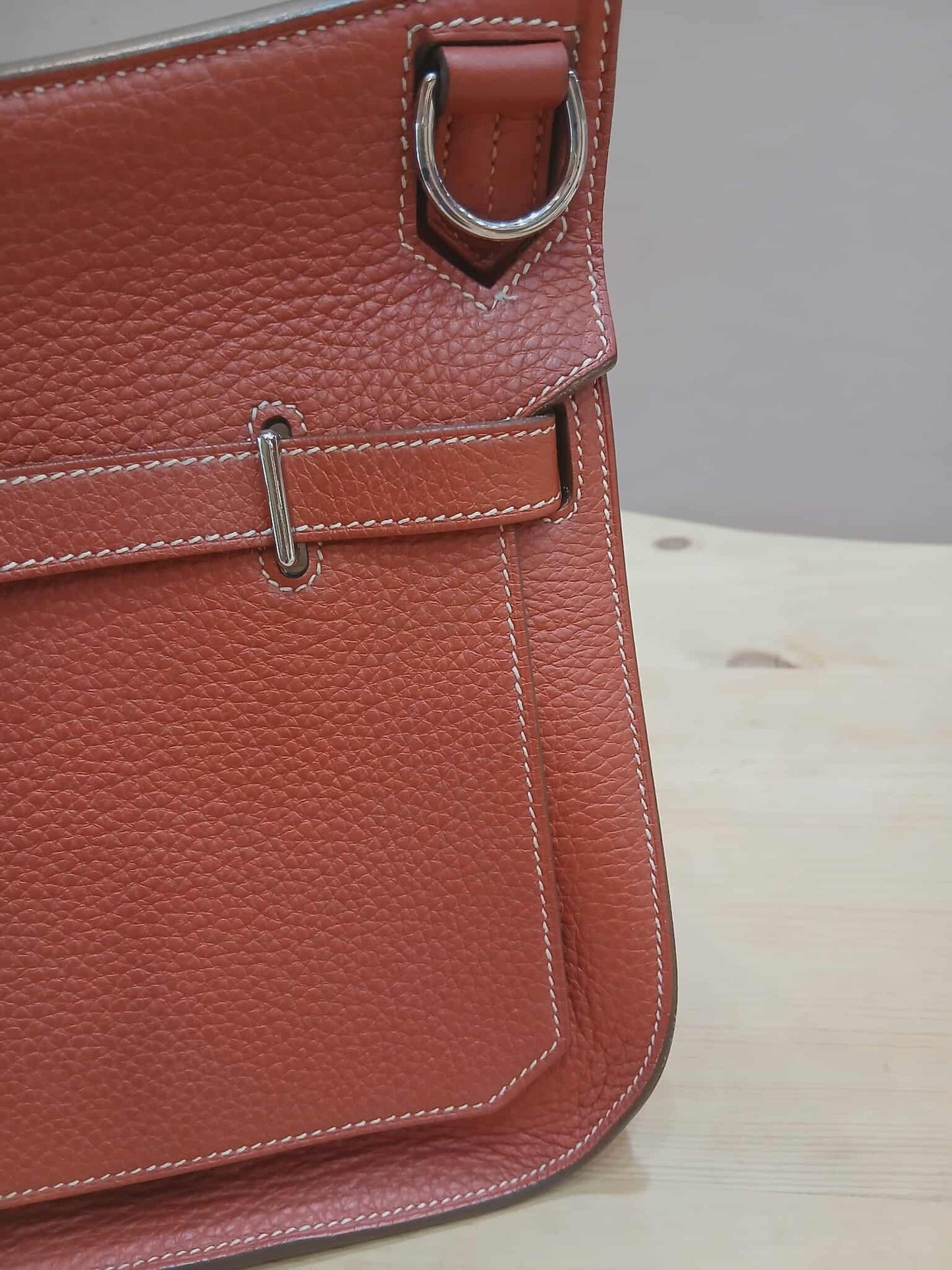 Hermes Jypserie 28 Clemence Rouge Venetian Stamp  P 2012