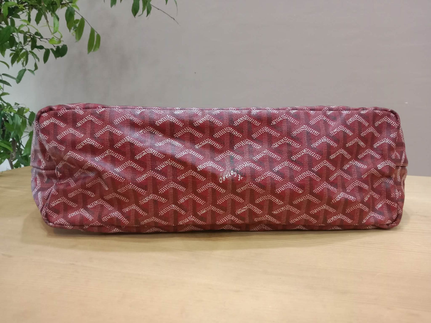 Goyard Boheme Hobo Bag Red Monogram Canvas Fidji Chevron Print