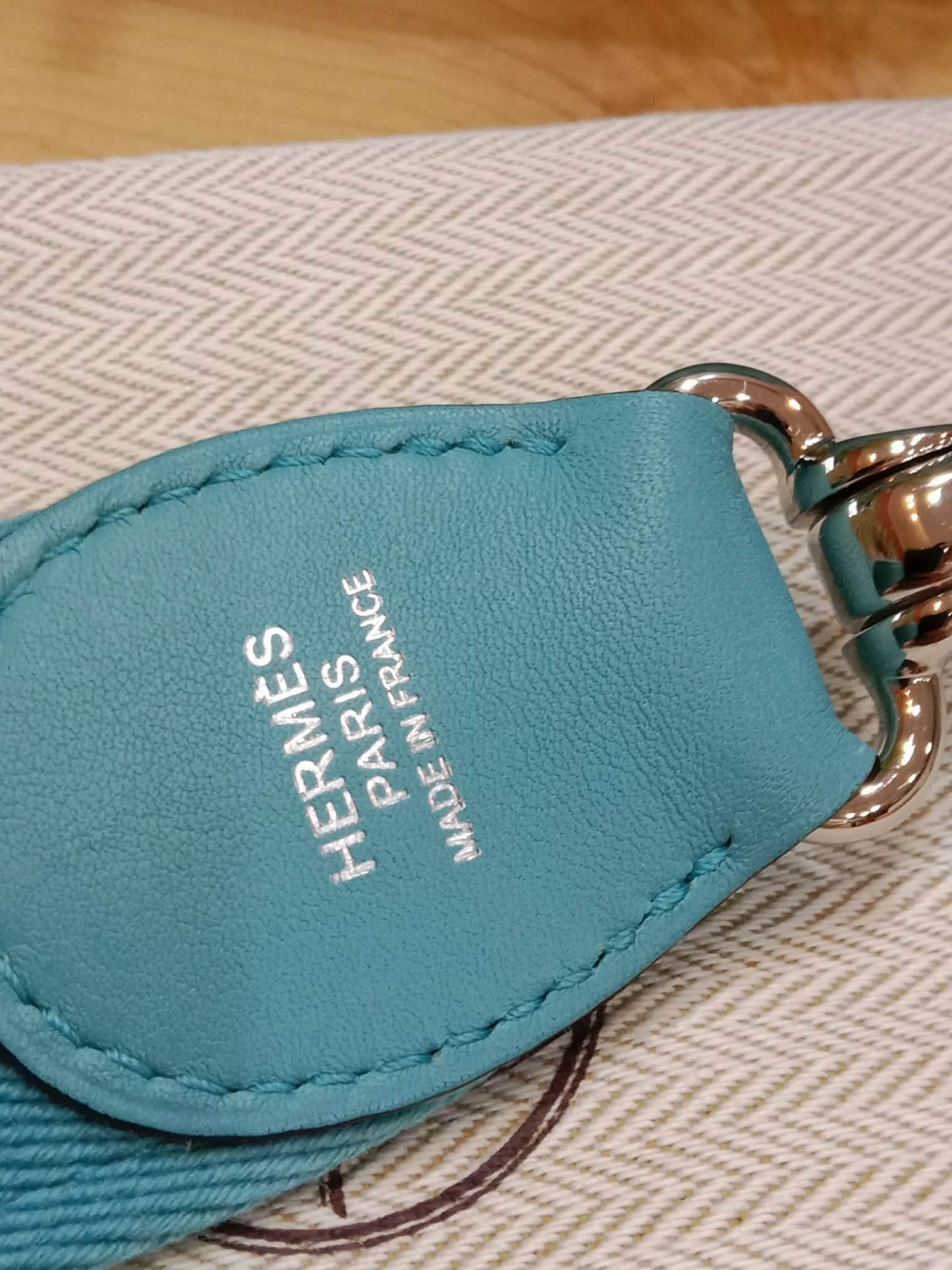 Hermes Berlin Mini Bleu Atoll Swift Stamp T 2015