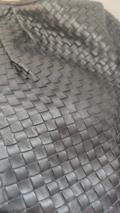 Bottega Veneta Intrecciato Hobo Maxi Bag Black